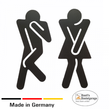 WC Schild Figuren
